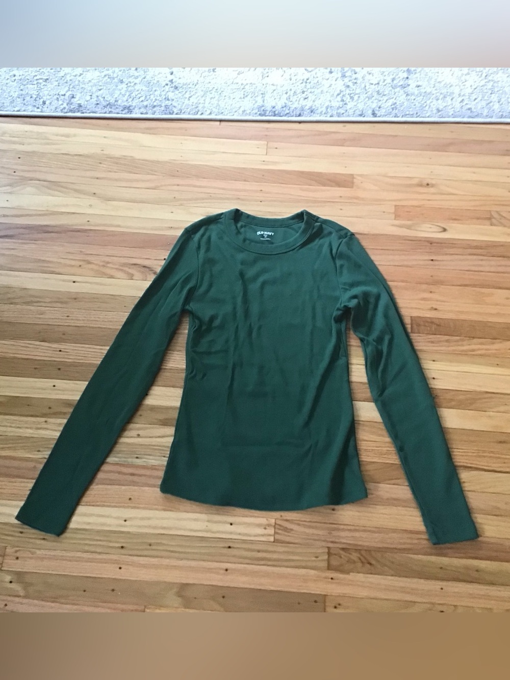 Old Navy green long sleeve crew neck t-shirt women's XS